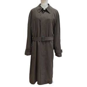 NEW Michael Kors Men's Dark Brown Microfiber Trench Coat Removable Liner Sz 40R